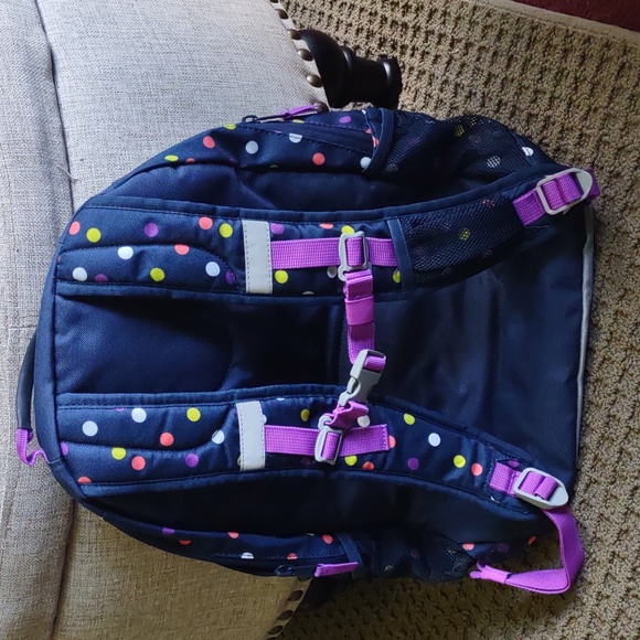 NEW Lands' End Backpack And Lunchbox Set Navy Dot Classmate Lunch Bag - Picture 7 of 7